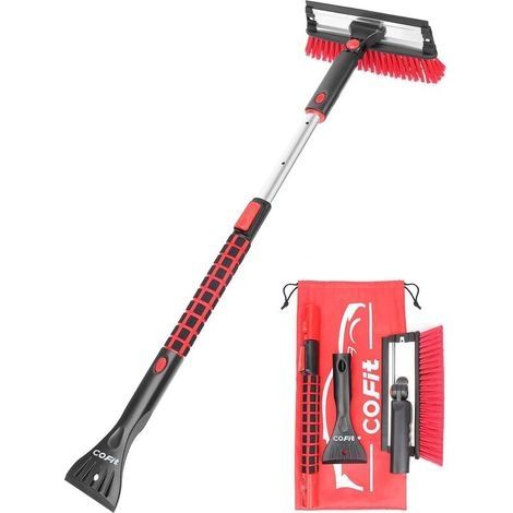 3 en 1 Brosse à Neige Détachable, avec Racloir et Racloir à Glace, Outil de Déneigement pour la Neige Givrée avec Poignée en Mousse, pour Camion Automobile SUV (1/5)