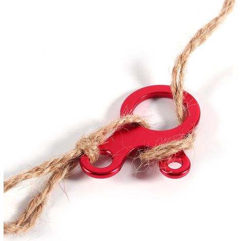 10 tendeurs à corde en aluminium pour auvent de camping avec crochets et mousquetons (1/4)