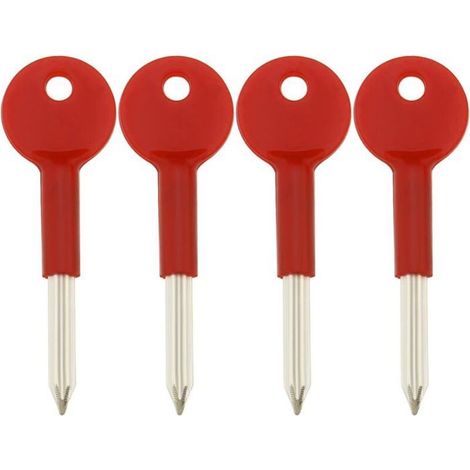 Clés de sécurité pour verrous de portes et fenêtres, clé étoile de rechange de 8 cm de long, quincaillerie (1/4)
