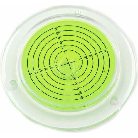 Runde Wasserwaage mit Befestigungslöchern für Wohnmobile, grün, 100 mm