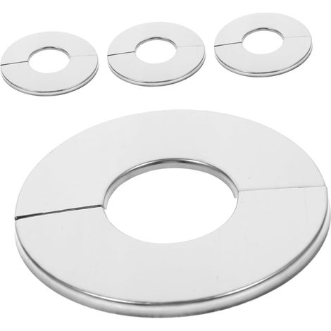 4 pièces Cache-rosace Rond Acier Inoxydable Plaque (1/5)