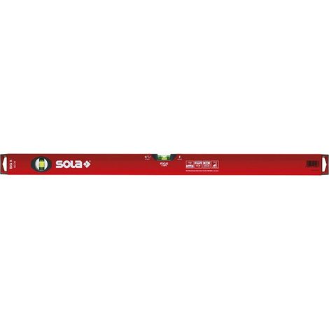 Sola BigX Wasserwaage 600 mm Libelle Waagrecht- und Senkrecht Aluminium rot