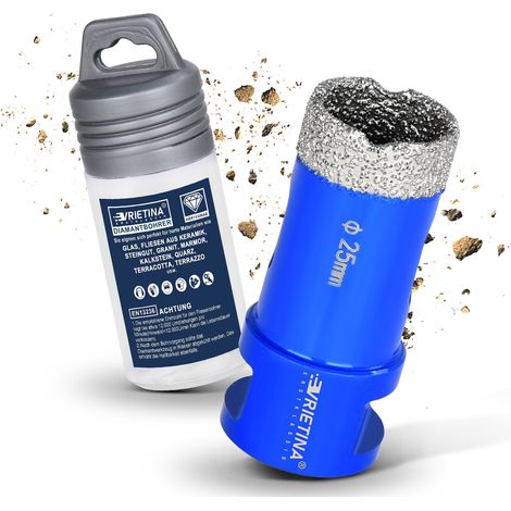 Foret à Carrelage 25mm Trépans Diamant Carrelage M14 pour Meuleuse D'angle Grès Cérame, Porcelaine Marbre Granit Céramique Sec et Humide Scie Cloche Couronnes de Forage (1/5)