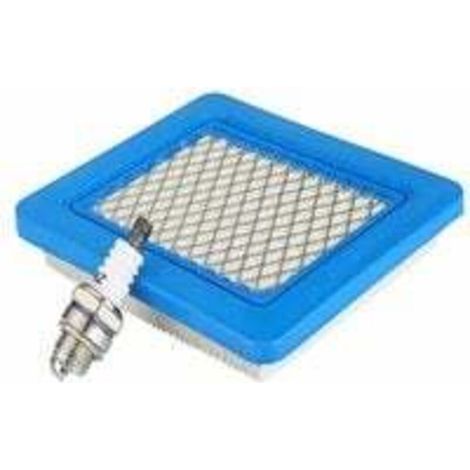 Filtre à Air Tondeuse Bougie pour Briggs & Stratton Moteurs Série 625 650 675 491588 399959 491588S Wolf 2058411 Honda GCV Accessoires (Filtres à air & Bougie)