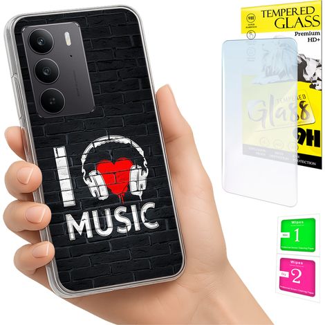 Funda para Realme C75 / 14X 5G con cubierta trasera para fotos y cristal 9H. (1/5)