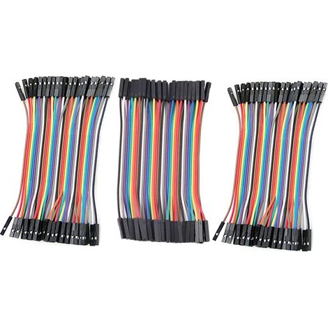 120PCS 10cm Femelle à Femelle fil Cavalier Câble pour Arduino Breadboard pour Arduino