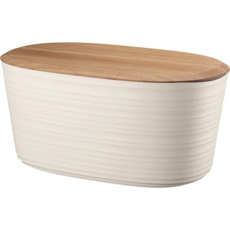 Cassetta pane con coperchio tagliere in bamboo 39,2 x 23,2 x H 19 cm (1/4)