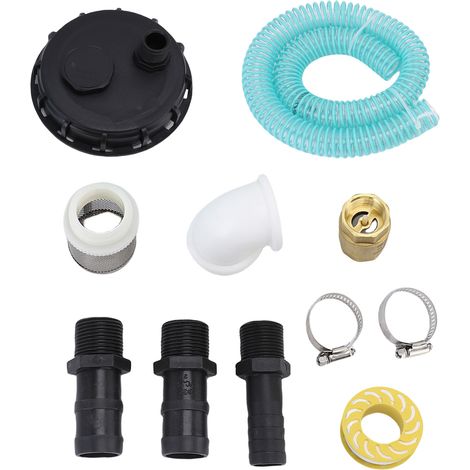 Couvercle IBC avec tuyau de 25mm DN150 PP, couvercle de réservoir, raccord d'aspiration pour pompe à eau (1/5)