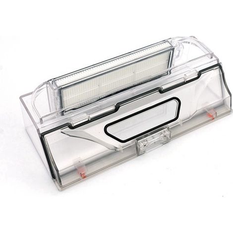 Un ensemble de filtres Hepa en plastique à code couleur, brosse principale, chiffon de nettoyage et boîte à poussière de rechange (comme indiqué sur l'image), adapté aux petites serpillières.