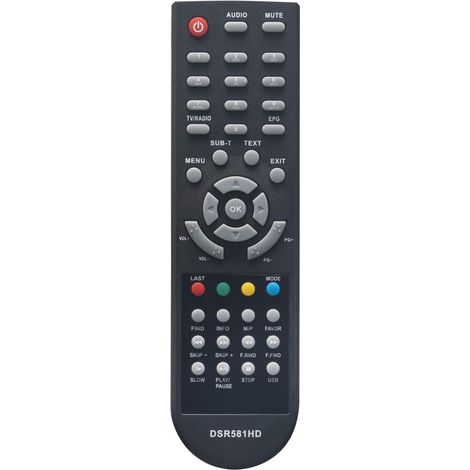 Télécommande remplacée Convient pour Dsr-690-HDPL Dcr-600 Dsr-581-HD-011 Dsr-581-HD-PVR Dsr-601-HD Dsr-602-HD Digital Satellite Receiver (1/4)