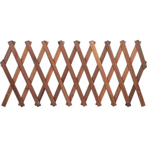Focket Clôture en Treillis, étendue à 120 x 35cm, 155 x 30cm, 180 x 25cm, Mur en Treillis en Bois, Treillis Extensible en pin pour Plantes grimpantes, vignes et Fleurs pour la pièce A (1/5)