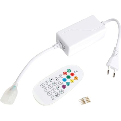 Contrôleur pour Ruban LED Néon Dimmable 220V RGB SFLEX8 avec Contrôleur RF RGB