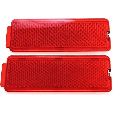 Reflektierende Front-/Heckplatten F81Z2523820AA für F250 1999-2007, Türsicherheitsleisten, Sichtverbesserer, Rückspiegelzubehör.