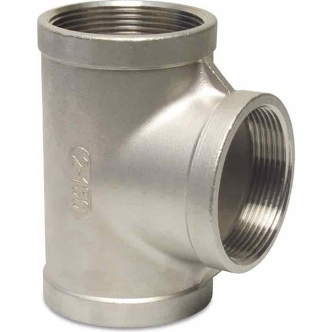 Gewindefitting Edelstahl T-Stück 90° 3/8" IG