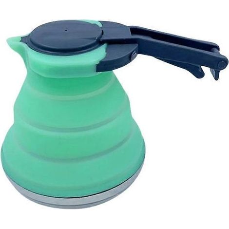 Online Store - Bouilloire portable en silicone pour l'extérieur, pliable et résistante, 1,2 L, fond en acier (1/5)