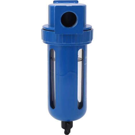 Druckluftfilter mit manuellem Ablassventil, Zinklegierung, Edelstahl, hohe Härte, Wasserabscheider für Luftkompressoren, 1/2 Zoll NPT (1/5)