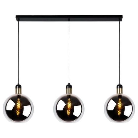 Lampadario Lucide Julius 3xE27 dimmerabile nero/oro (1/4)