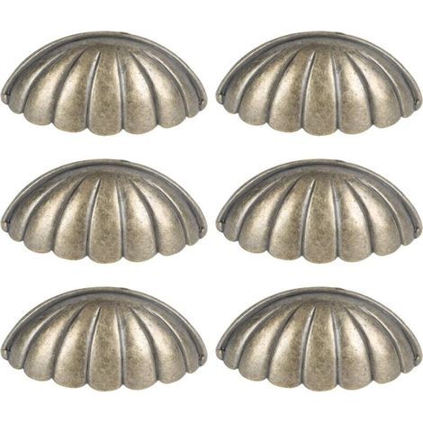 6 PCS Coquillage Boutons Nautique Poignée De Porte Vintage Armoire Tiroir Placard Tirer Mer Boutons De Tiroir Commode Boutons Poignées pour Meubles De Cuisine Armoire Penderie Placard (1/5)