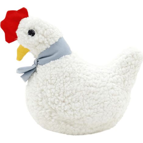 Jouet interactif pour Chien Forme Maman Poulet-M, Design réaliste et coloré, Durable et Facile à Nettoyer, idéal pour Petites et Moyennes Races, 22,5cm