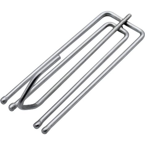 50 ganchos de acero inoxidable para cortinas pesadas de ventanas y puertas.