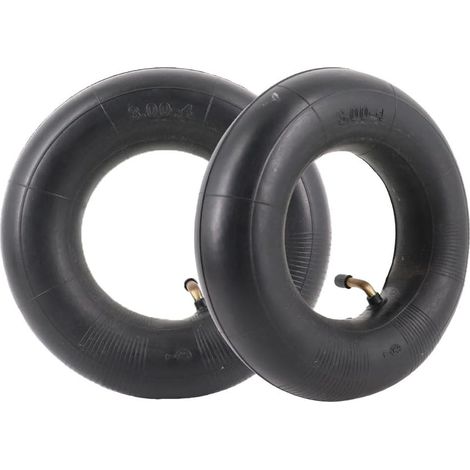 Lot de 2 chambres à air avec valve TR87 pour brouette 3.00-4, 10 x 3, 260 x 85 (1/4)