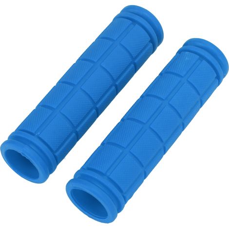 1 Paire Poignées Vélo Ergonomiques en Gel Antidérapantes pour VTC et VTT, Couleur Bleu Foncé (1/5)