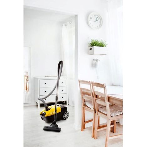 DOMO DO7294S - Aspirateur traîneau avec sac - 5 L - Filtre HEPA H13 - 73 dB - Puissance d'aspiration réglable - Tube métallique de 90 cm (1/5)