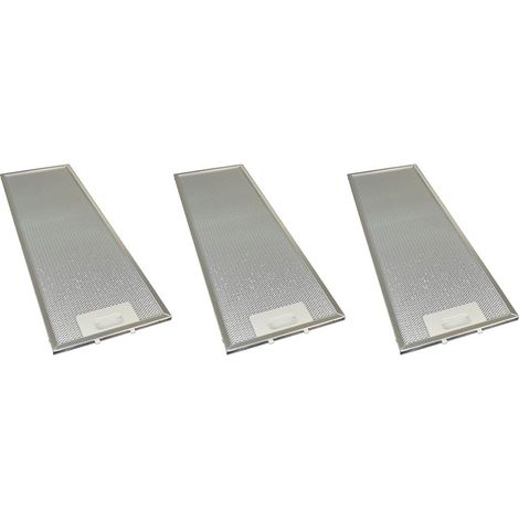 3 x Universal Cooker Hood Metal Grease Filter 177mm x 533mm (1/2)