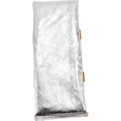 Protection thermique des mains pour soudage, couches réfléchissantes de Flux arrière aluminisé en cuir PU pour chaudière industrielle, coupe de fusion de métaux