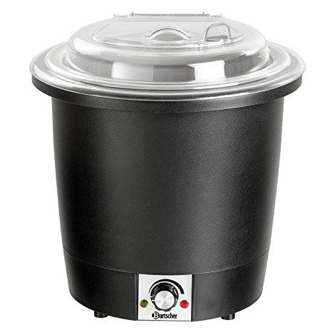 Soupière plastique électrique 10 Litres professionnelle, noire, 450 W, 220 V - MONO