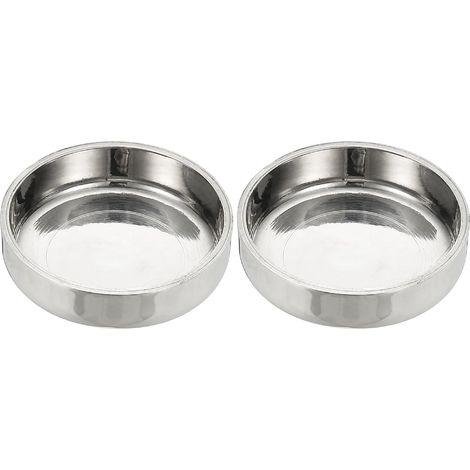 Emboutstuyau45 mmdiamètre extérieur, 2 emboutstuyau plats en acier inoxydable 304 Embouttuyau poli Capuchon rond pour les industriesla plomberie HVAC Tuyauterie métallique - 45 mm (1/5)