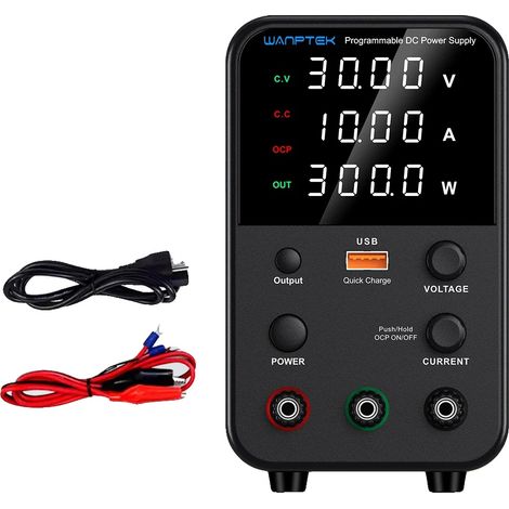 Fuente de alimentación de CC, voltaje ajustable, pantalla LED, WPS3010H (1/2)