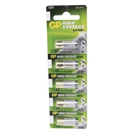 Ampoule 5 piles Alkalinas 27A 12V GSC 009000176 (1/4)