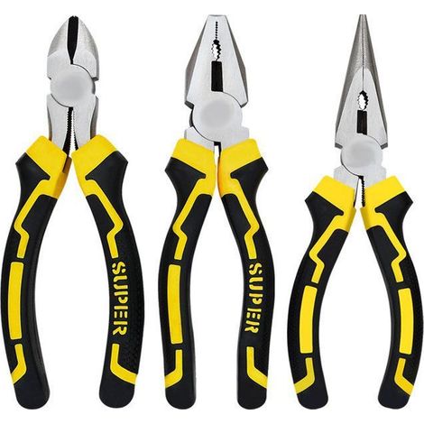 Pince à fil d'acier - Pince à bec effilé / Pince à bec pointu / Pince à fil d'acier, 6", 3pcs (1/2)
