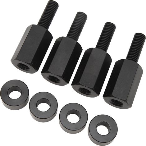 Sitzerhöhungen, 1,5 Zoll, 1,5 bis 2,0 Zoll Erhöhung, einfache Installation für Maverick X3 alle Baujahre, Schwarz, 4er-Set (1/5)