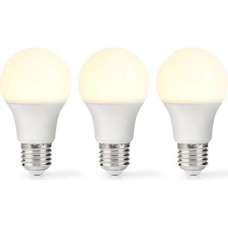Nedis LED E27 A60 11W 2700K Blanco Cálido 3 piezas