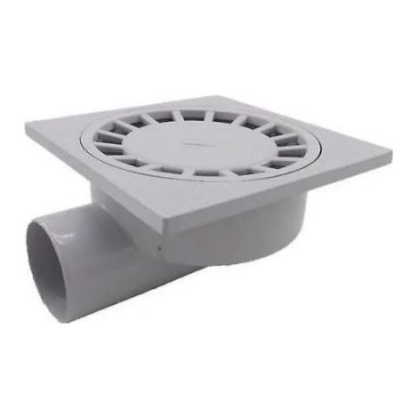 Par 200mm X 200mm Sortie 75mm Siphon de Sol Salle de Bains Salle Humide Douche Plastique Pvc1pcs-blanc (1/4)