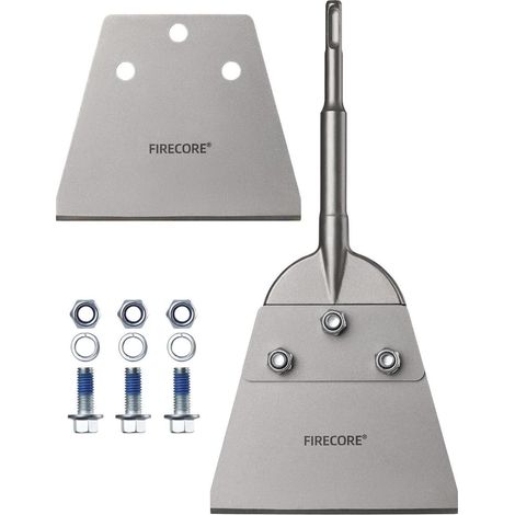 Spachtelmeißel SDS Plus 270mm mit 130mm breiter Klinge, Bodenschaber-Set inkl. Ersatzklinge (1/5)