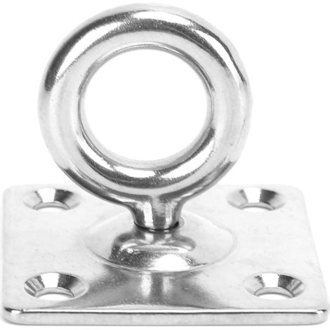 Crochets de plafond en acier inoxydable, œillet anti-corrosion pour environnement marin, plaque à œillet en U, 8mm (1/5)