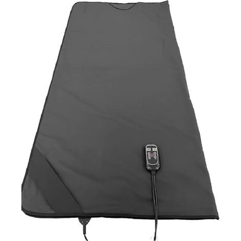 Kit de sauna portatif Couverture de sauna à infrarouge lointain, couverture de sauna pondérée en sapin à 2 zones for la forme du corps, amincissante, fitness Tente de sauna personnelle pour spa à domi (1/5)