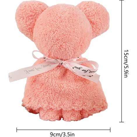 Serviettes en forme d'ours en peluche, petits cadeaux, fêtes, déballage de cadeaux, cadeaux de fin d'études pratiques (1/2)