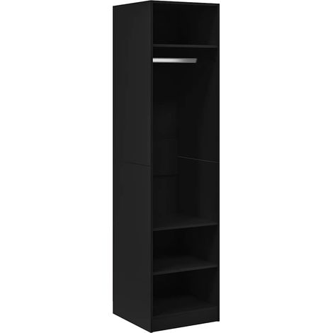 Armario de madera contrachapada negro 50x50x200 cm vidaXL