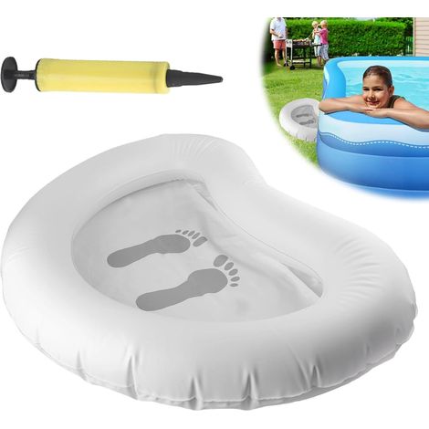 Piscine gonflable 93 x 73 cm - Piscine gonflable avec valve à air pratique - Bain de pieds pour piscine, jacuzzi, spa, pieds propres (1/5)