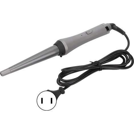 Bâton à boucler conique 110-240V, fer à friser domestique à barillet céramique, lisse-boucles professionnel avec fiche US (1/5)