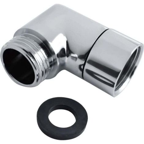 Pommeau Douche Adaptateur 90°,1 Pièces Cuivre Douchette Connecteur, G1/2 Pommes de Douche et Douches à Main Adaptateur, Utilisé pour Connecter Pommes de Douchette (1/5)