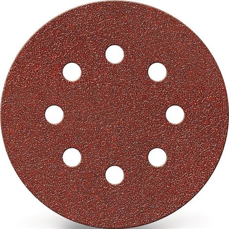 Disco abrasivo adesivo GLS 4 115mm K.80 per HO / corindone metallico Numero di fori 8 PROMAT (Per 25)