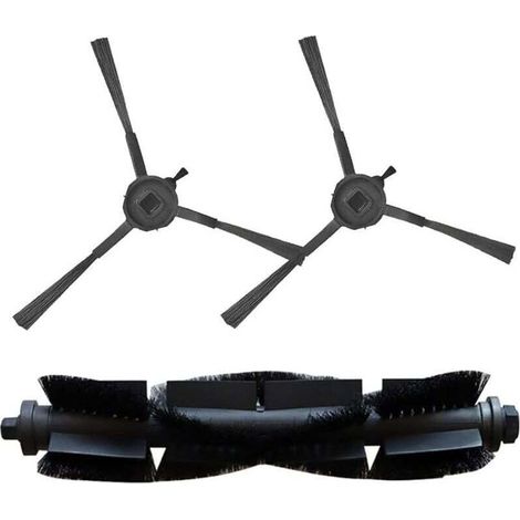 Set di 3 spazzole laterali principali per robot aspirapolvere EZVIZ RE4/RE4 Plus/RE5/RE5 Plus, 1 spazzola a rullo principale, 2 spazzole Crezuo-Crezuo