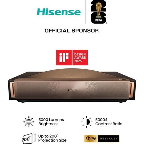 Videoproiettore - HISENSE - L9Q Smart Laser TV - 4K - 5000 lumen (1/5)