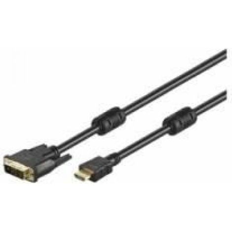 Câble adaptateur Hdmi vers Dvi-d, plaqué Or, 5m (1/2)