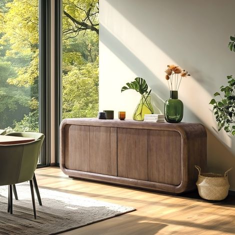 ROMY - Buffet 4 portes en bois de mindi (1/5)